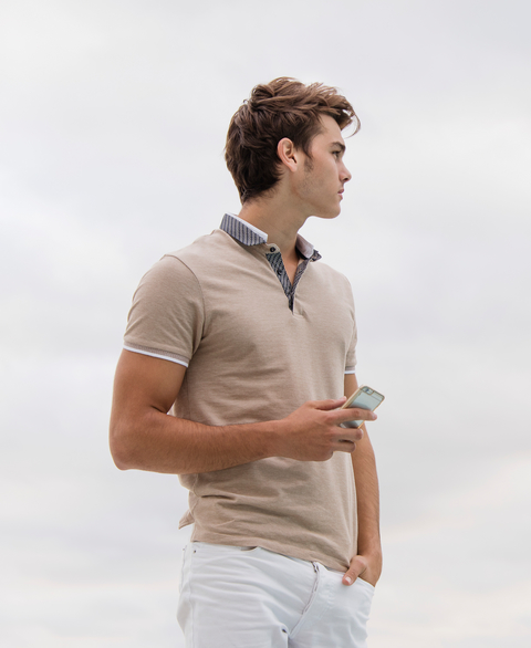 Air spinning Autoairo application polo shirt